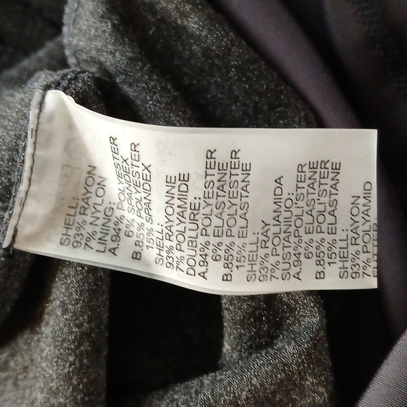 NUE by Shani, Elegant Grey Long Sleeve Dress. With Embishment Waistline, Size 8 - Picture 13 of 14